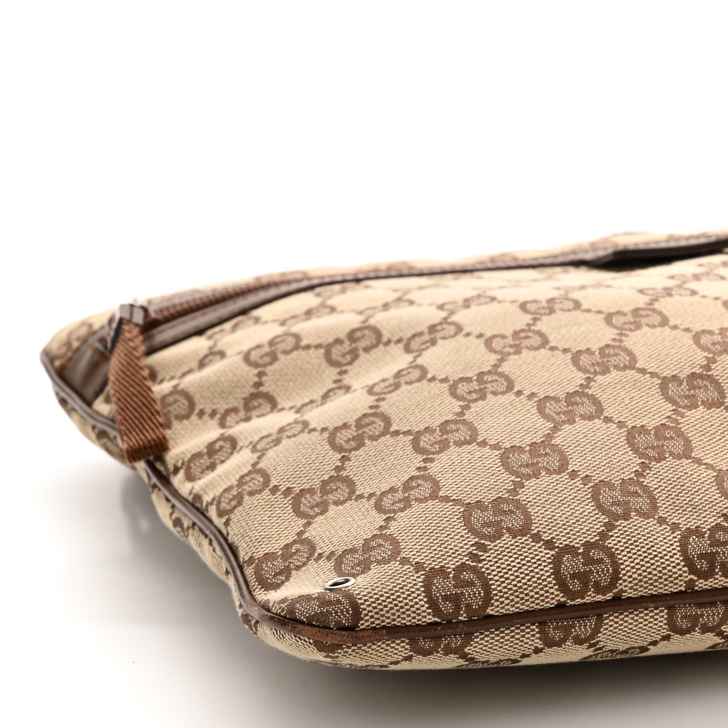 Gucci Monogram Flat Messenger Bag Dark Brown 10 of 11