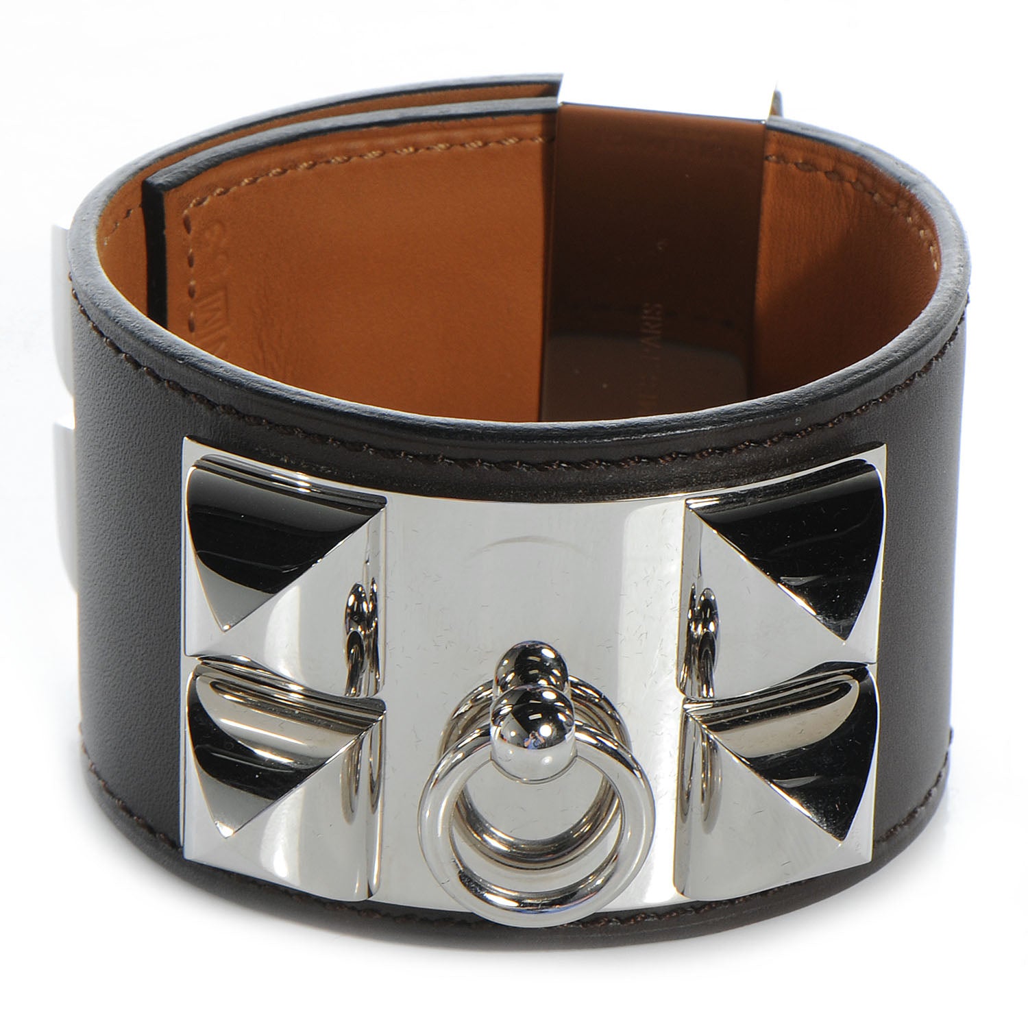 Hermes Chamonix Collier de Chien CDC Bracelet Chocolate 1 of 7