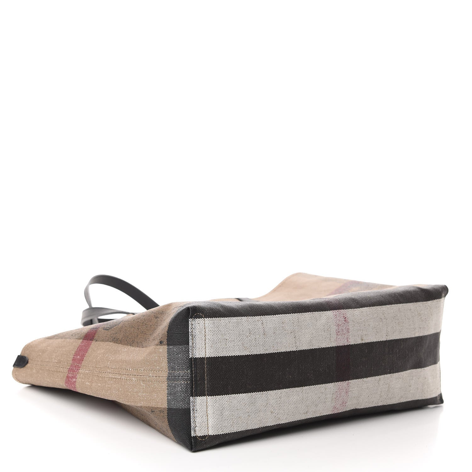 Burberry Coated Canvas Mega Check Medium Doodle Tote Black 4 of 9