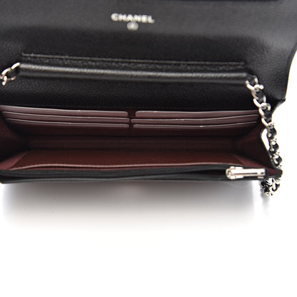 Chanel Caviar Quilted Wallet On Chain WOC Black 5 of 13