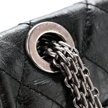 Chanel Metallic Aged Calfskin Quilted 2.55 Reissue 228 Flap Black 14 of 14