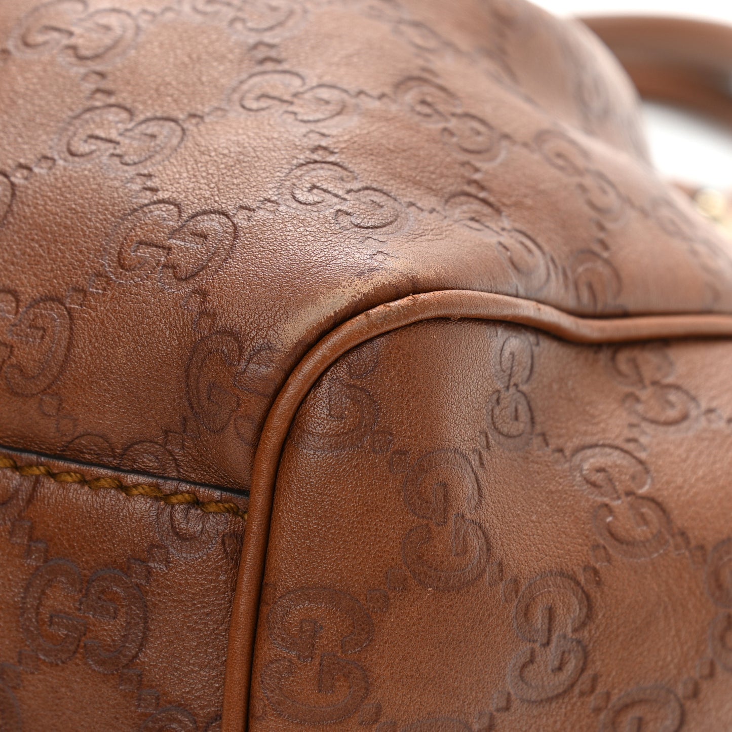 Guccissima Medium Sukey Tote Brown