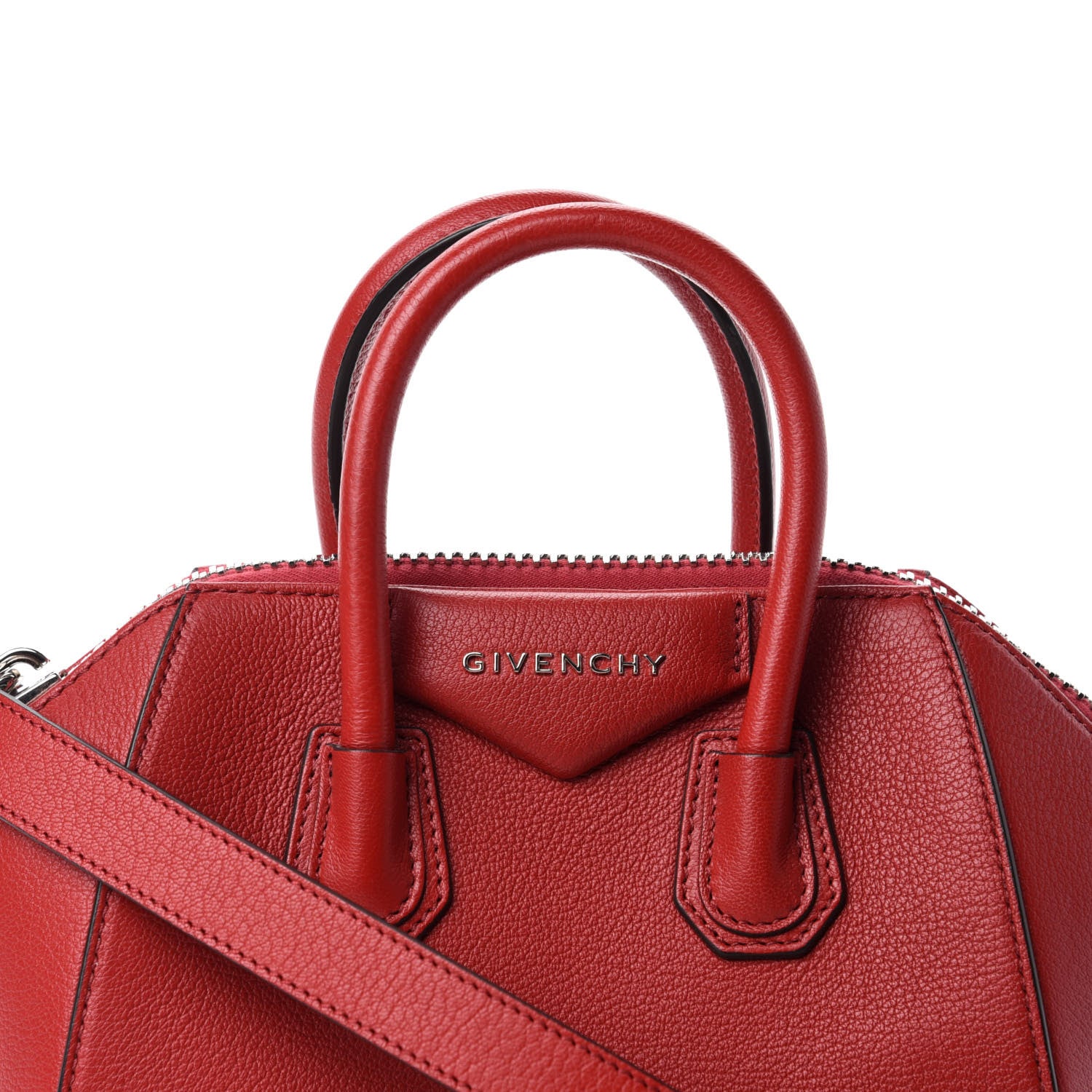 Givenchy Sugar Goatskin Mini Antigona Medium Red 11 of 11