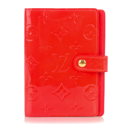 Louis Vuitton Vernis Small Ring Agenda Cover Red 1 of 7