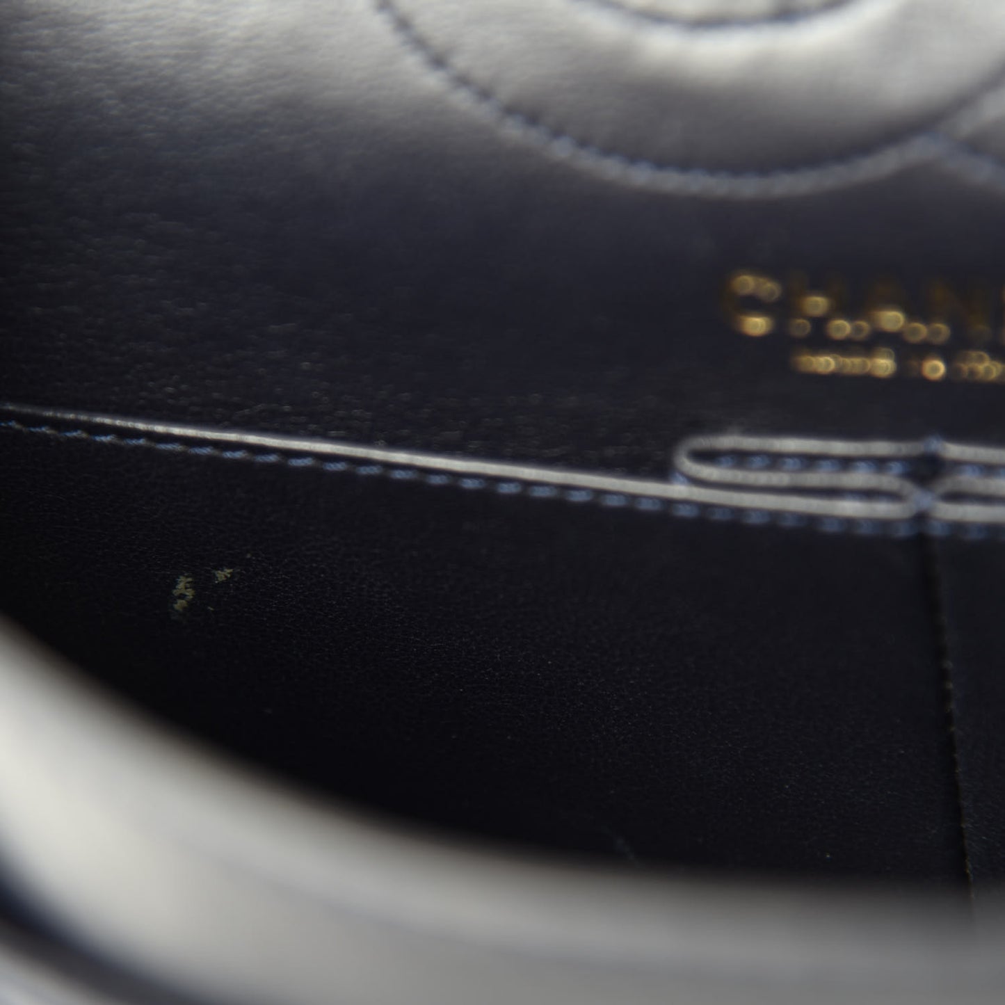 Aged Calfskin Quilted 2.55 Reissue 226 Flap Navy Blue