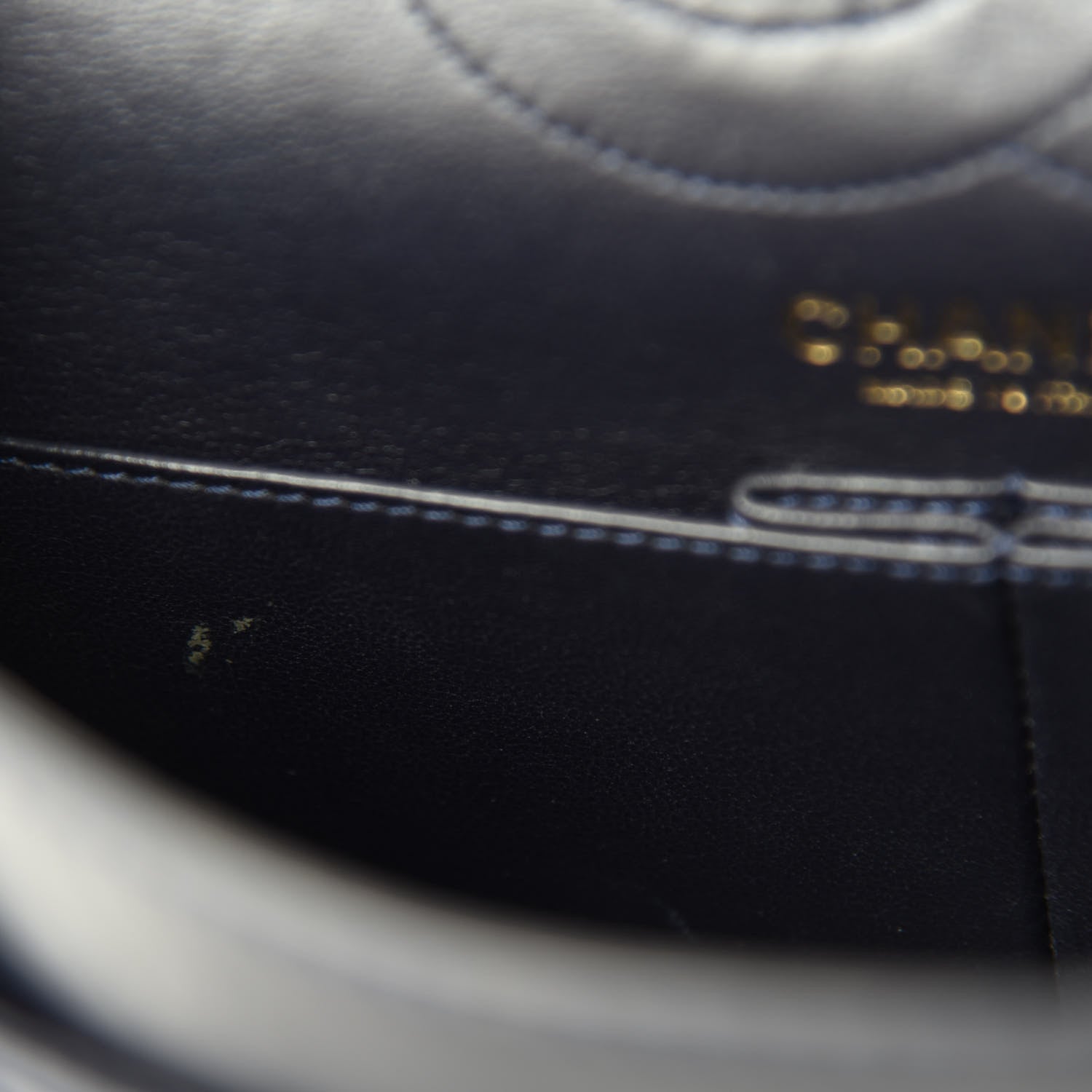 Chanel Aged Calfskin Quilted 2.55 Reissue 226 Flap Navy Blue 11 of 14