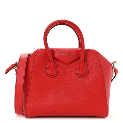 Givenchy Sugar Goatskin Mini Antigona Red 1 of 8