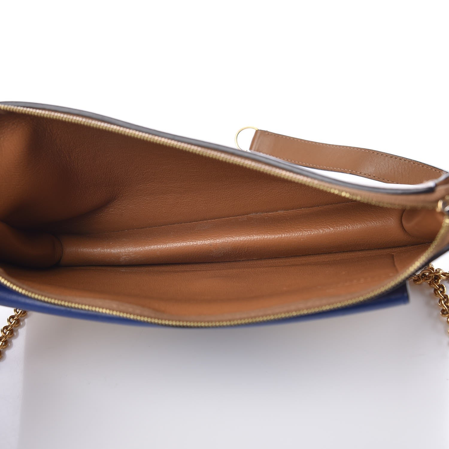 Celine Smooth Calfskin Medium Pocket Clutch On Chain Indigo 5 of 11