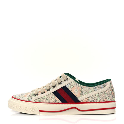 Gucci X LIBERTY OF LONDON Canvas Web Tracy Print Womens 1977 Tennis Sneakers 36.5 Mint Peach Mystic White 1 of 8