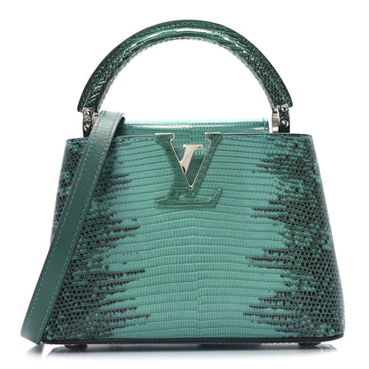 Louis Vuitton Lizard Capucines Mini Curacou Emeraude 1 of 10