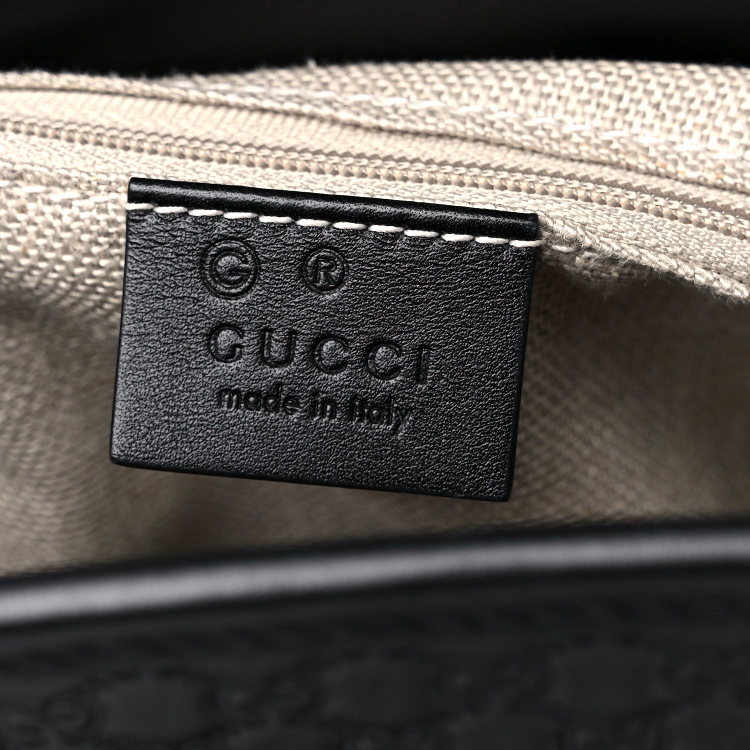 Gucci Microguccissima Drawstring Backpack Black 6 of 10