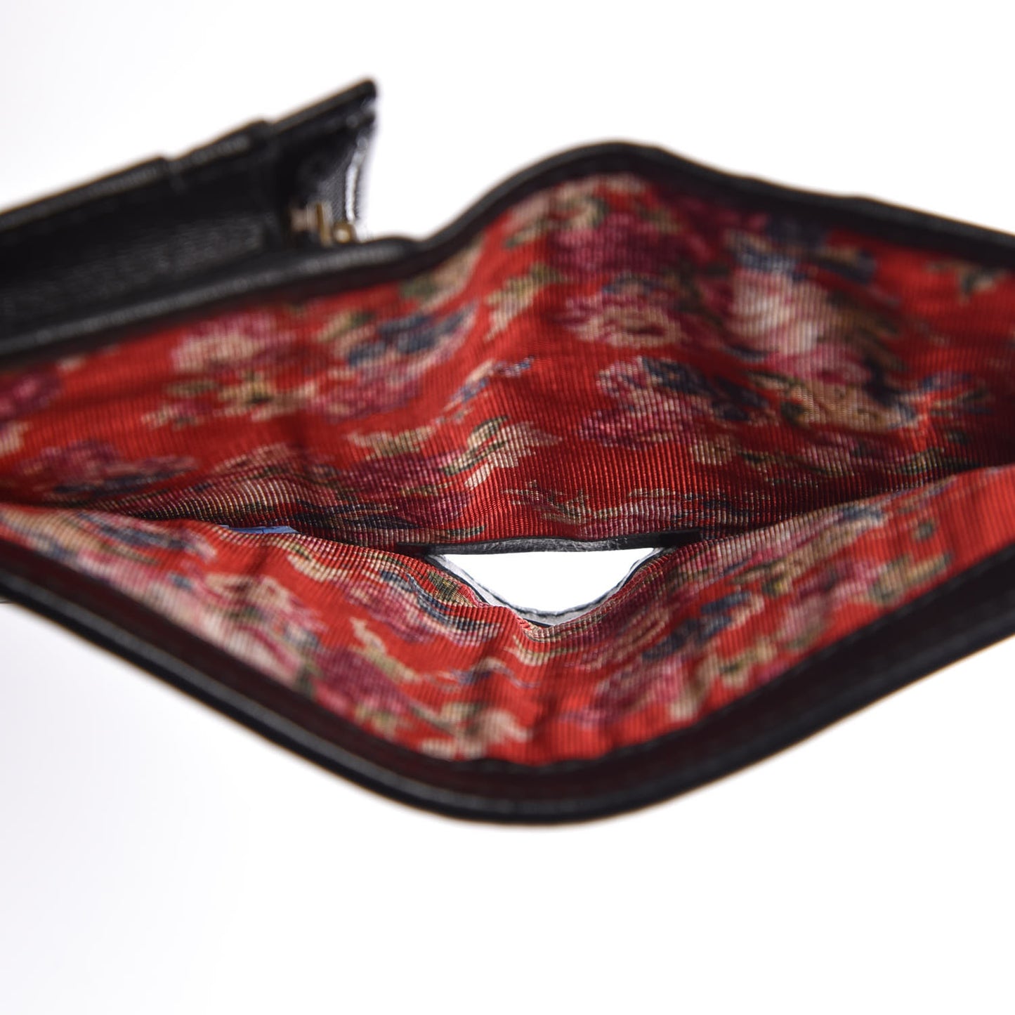 Calfskin Web Trapuntata GG Marmont Card Case Wallet Black