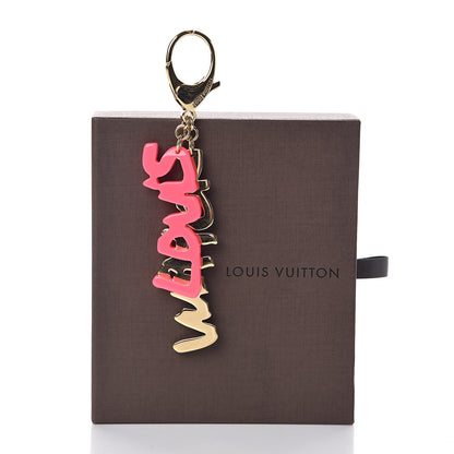 Louis Vuitton Graffiti Bag Charm Pink 3 of 3