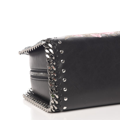 Stella McCartney Eco Alter Nappa Mini Falabella Box Floral Embellished Top Handle Bag Black 7 of 8