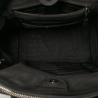Prada Glace Calf Twin Pocket Tote Marmo 6 of 21