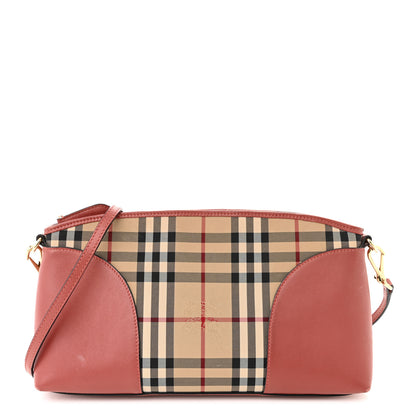 Burberry Horseferry Check Small Chichester Crossbody Clutch Bag Parade Red 1 of 16