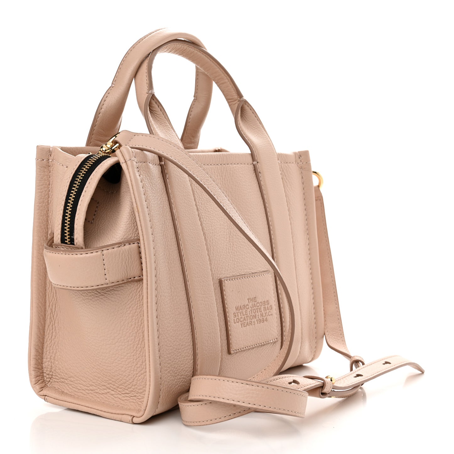 Grained Calfskin Small The Tote Bag Rose Dust