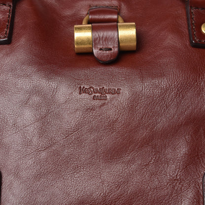 Saint Laurent Calfskin Oversized Muse Bordeaux 10 of 14