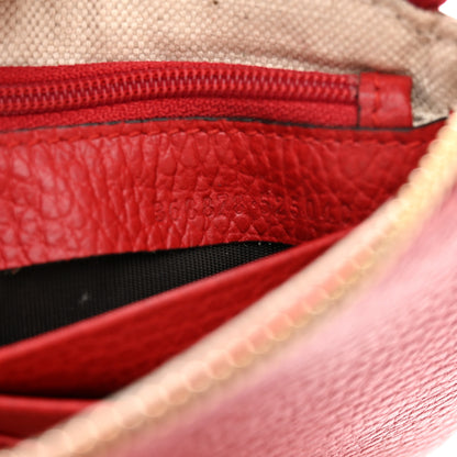 Gucci Dollar Calfskin Swing Wristlet Wallet Red 9 of 13