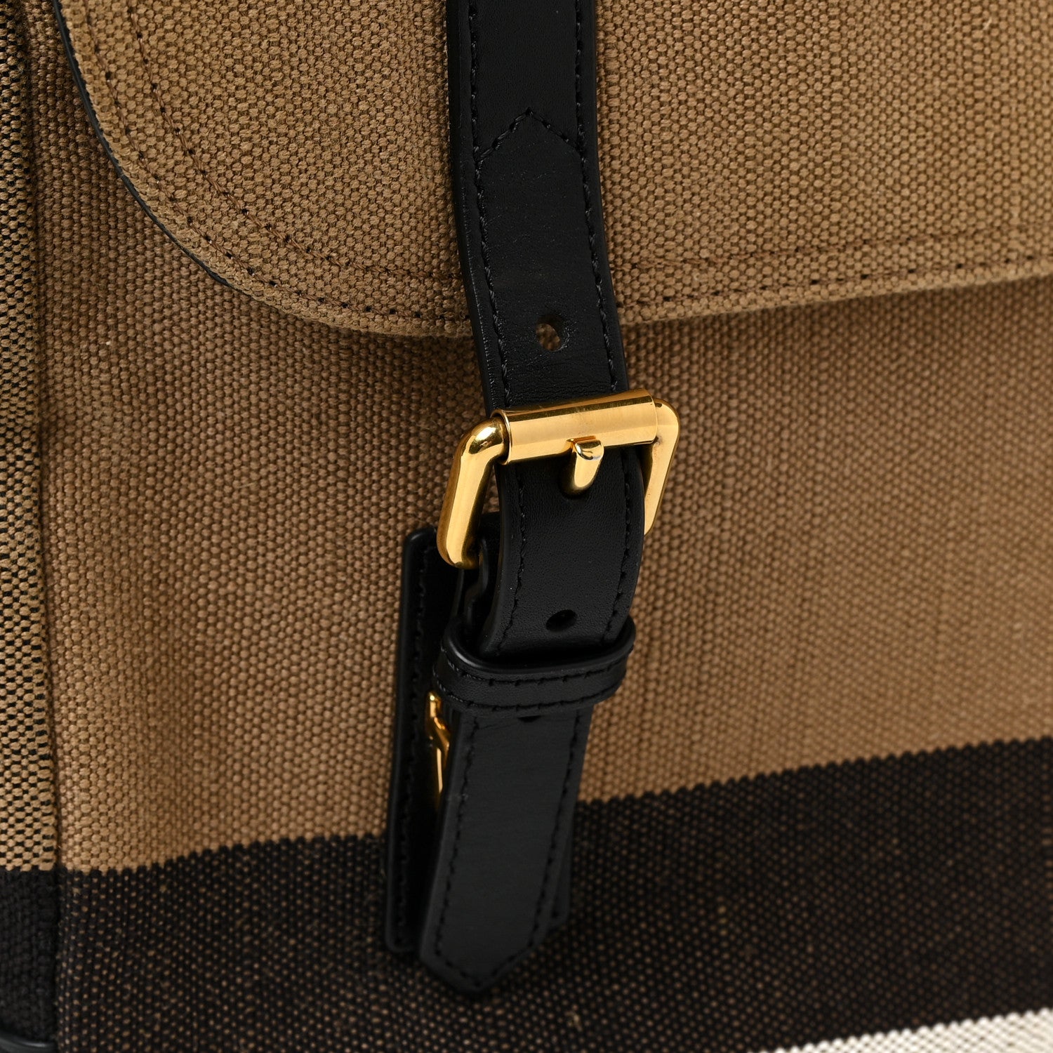 Burberry Canvas Mega Check Large Baildon Messenger Bag Black 21 of 21