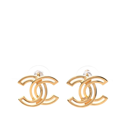 Chanel Metal Obazine CC Earrings Gold 1 of 5