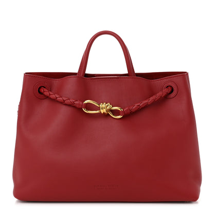 Bottega Veneta Silky Calfskin Medium Andiamo Shoulder Bag Rosewood Space 1 of 9