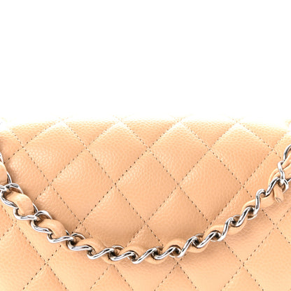 Chanel Caviar Quilted Medium Double Flap Beige 8 of 11