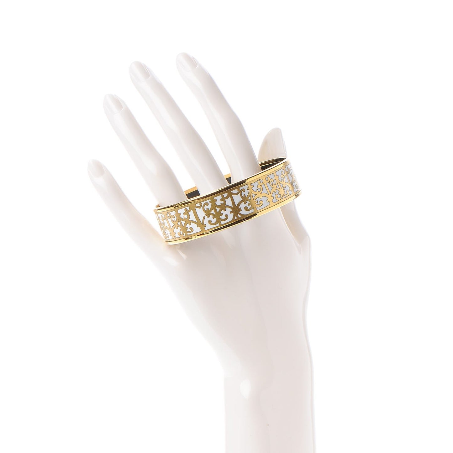 Enamel Printed Wide Balcons du Guadalquivir Bracelet 70 Gold