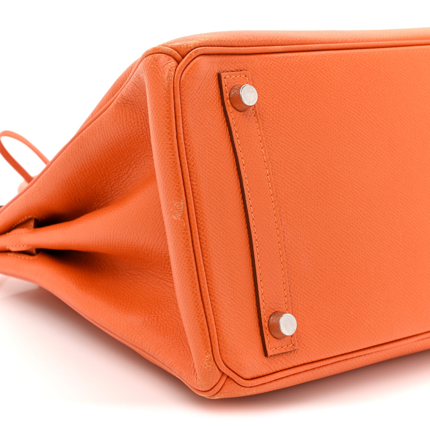 Hermes Epsom Birkin 30 Orange 10 of 19