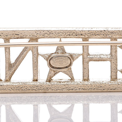 Chanel Star Logo Brooch Gold 4 of 5