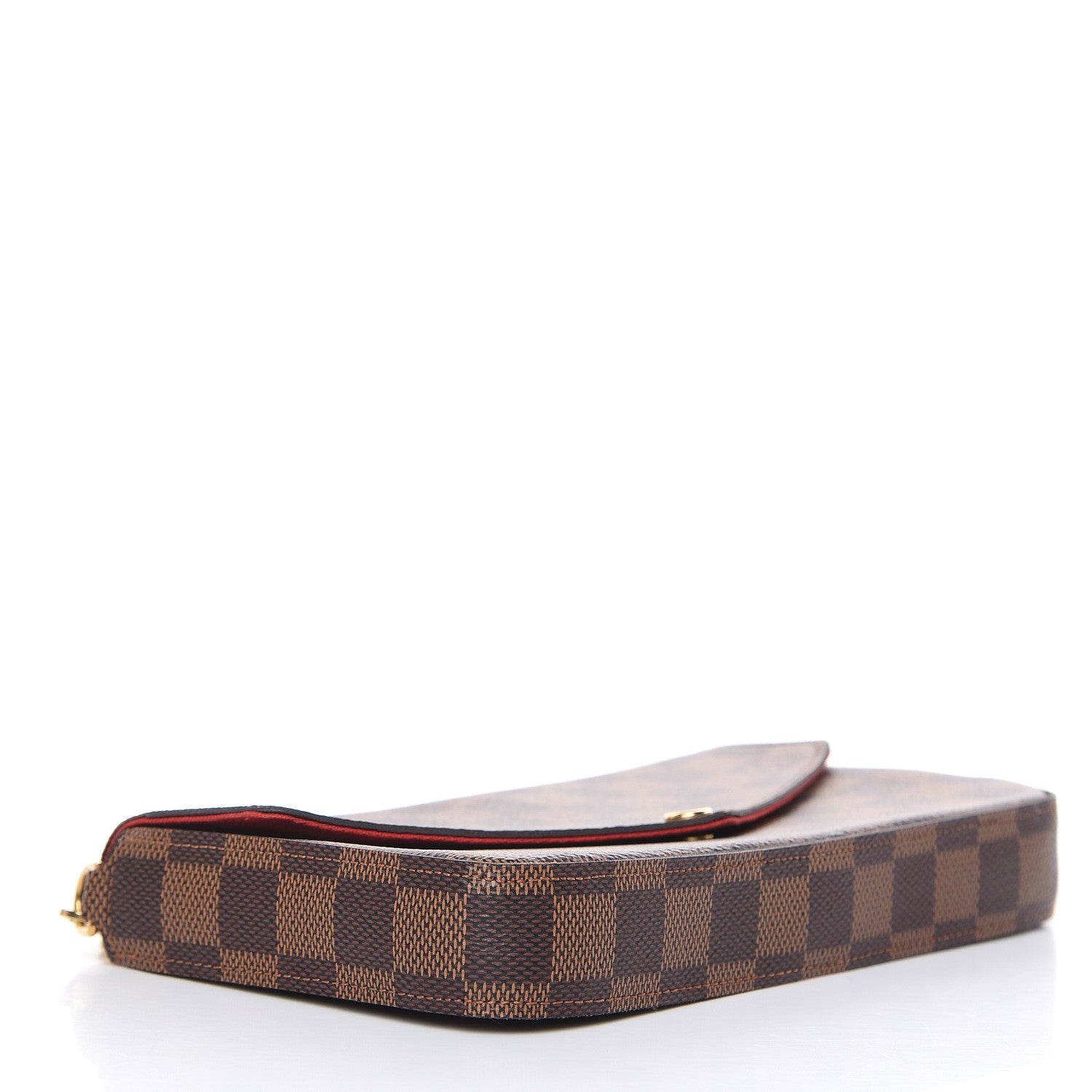 Louis Vuitton Damier Ebene Pochette Felicie Chain Wallet 4 of 11
