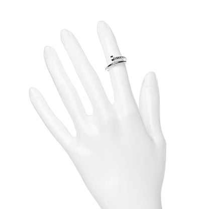 Cartier 18K White Gold Small Juste Un Clou Ring 48 4.5 2 of 5