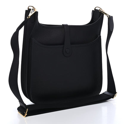Hermes Taurillon Clemence Evelyne III PM Black 3 of 9