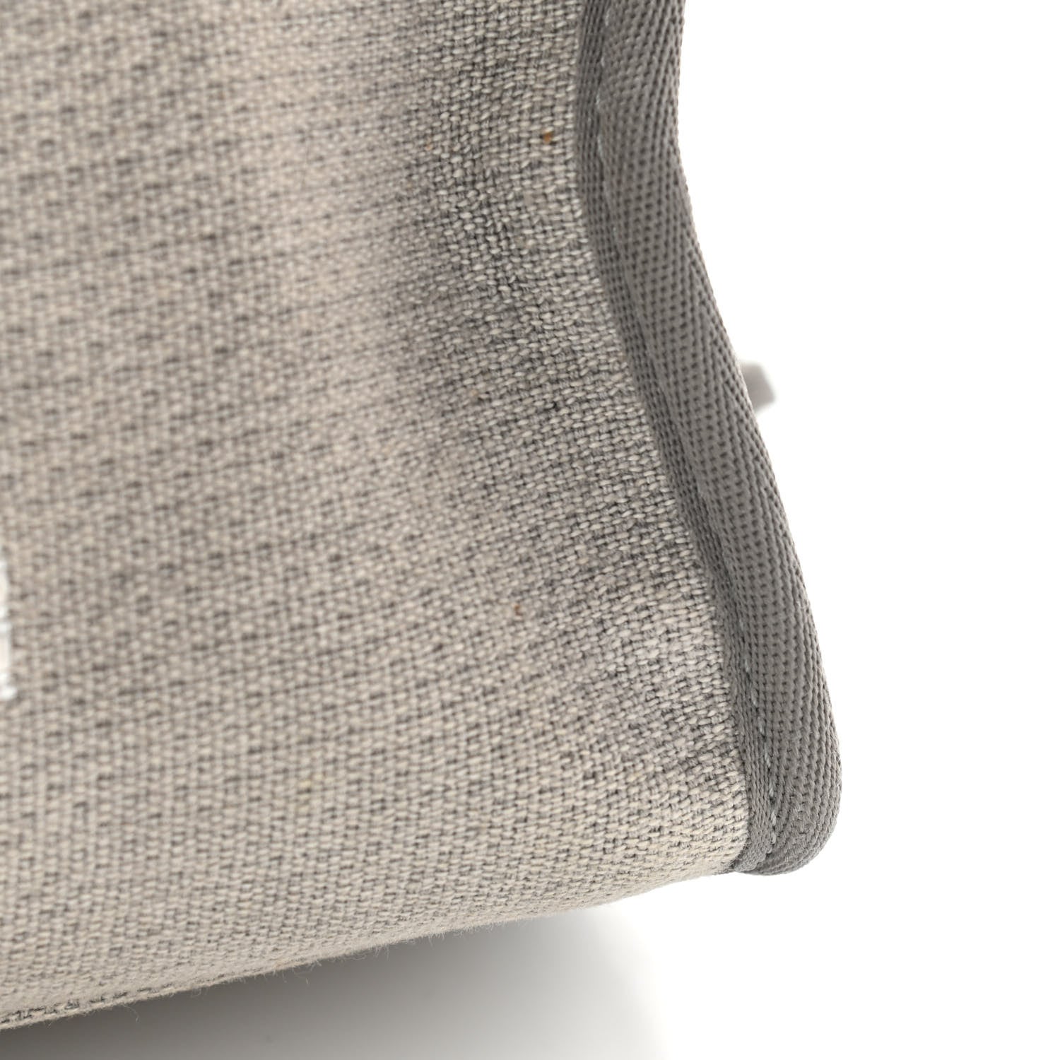 Chanel Canvas Deauville Bowling Bag Grey 18 of 19