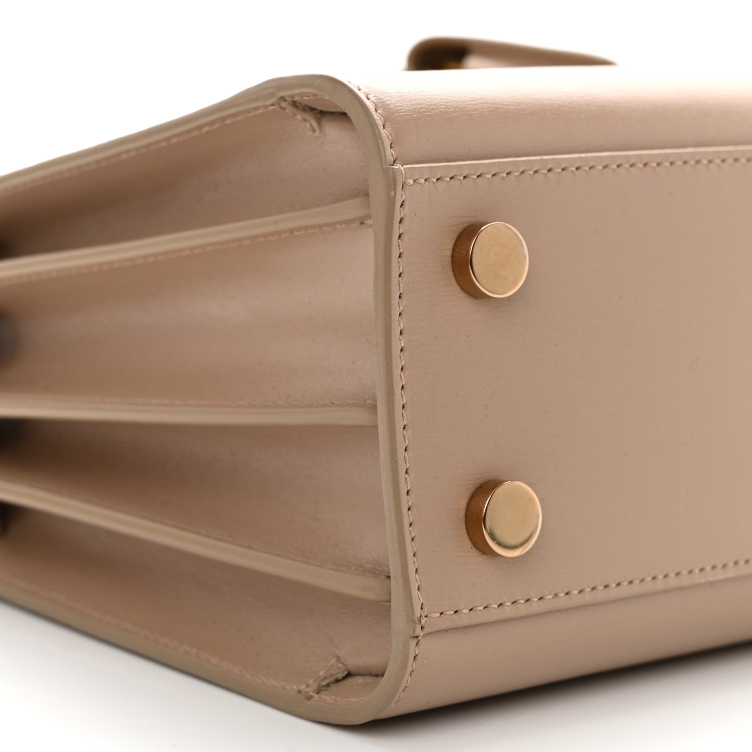 Saint Laurent Smooth Calfskin Nano Sac de Jour Dark Beige 9 of 12