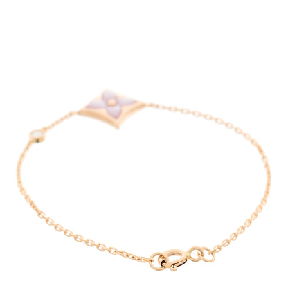 Louis Vuitton 18K Pink Gold Diamond Pink Mother of Pearl Color Blossom BB Star Bracelet 3 of 3