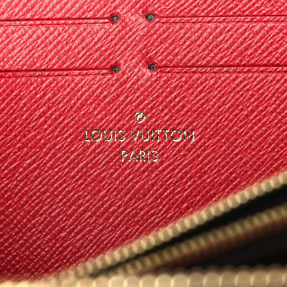 Louis Vuitton Damier Ebene Clemence Wallet Cherry 6 of 6