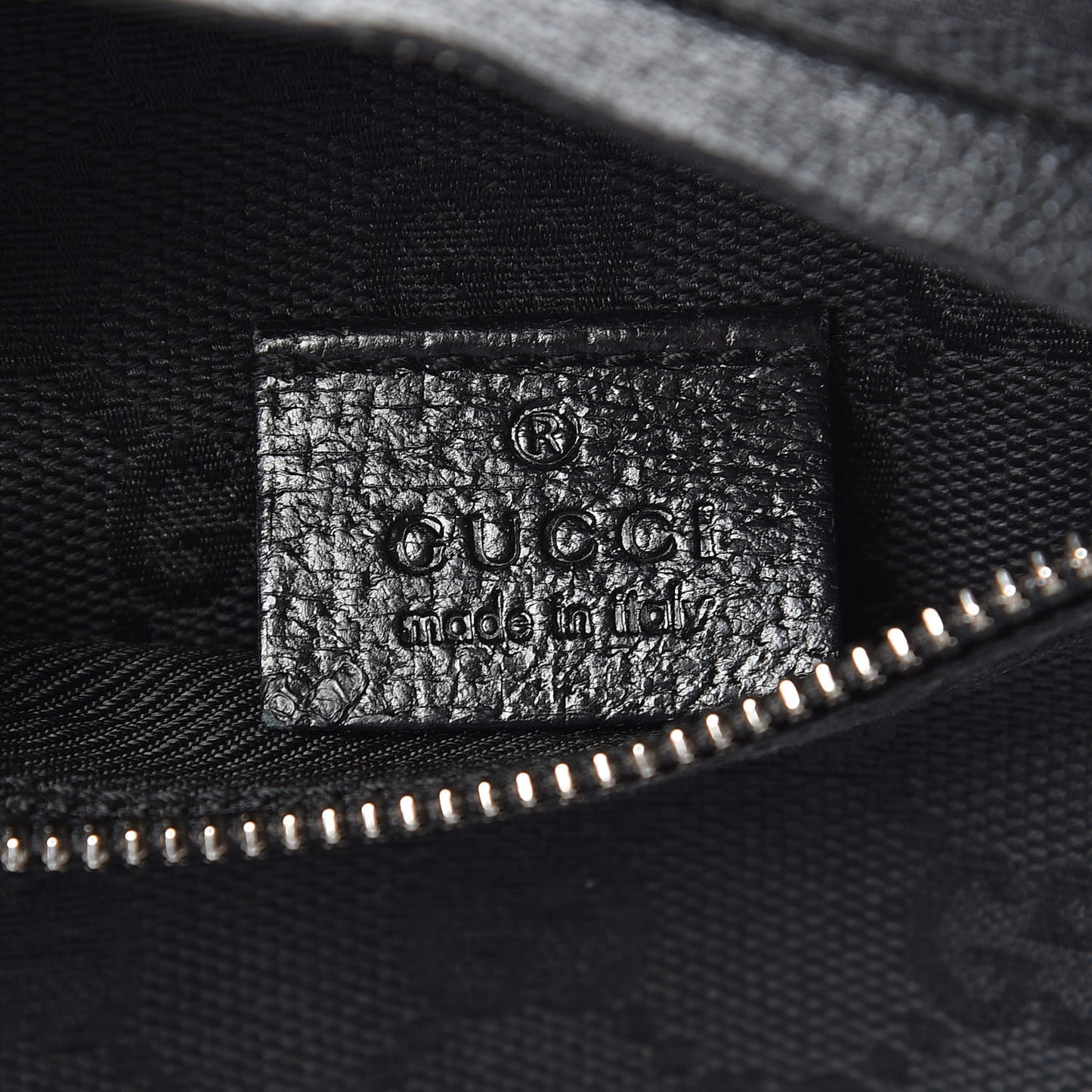 GG Monogram Double Pocket Belt Bag Black