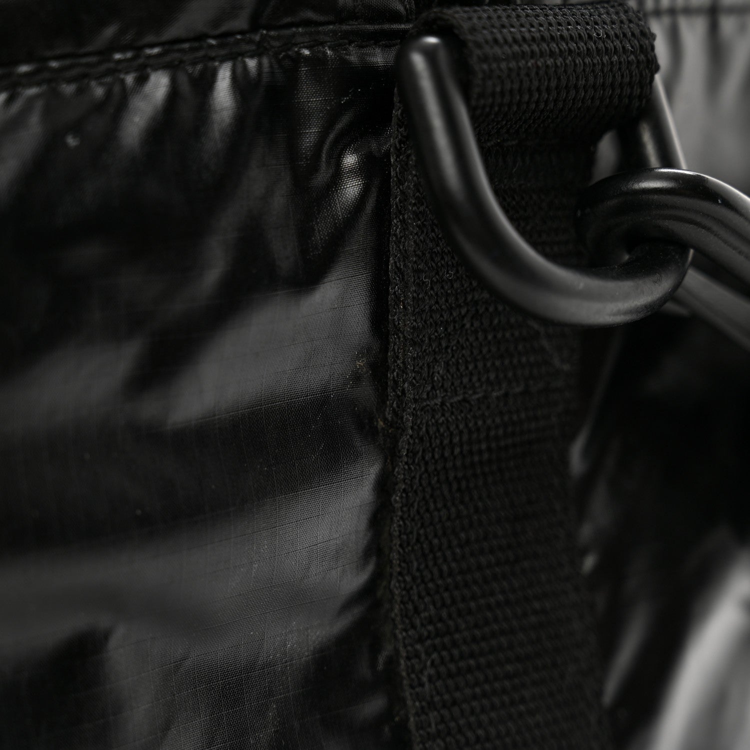 Saint Laurent Nylon Nuxx Ripstop Duffle Black White 9 of 12