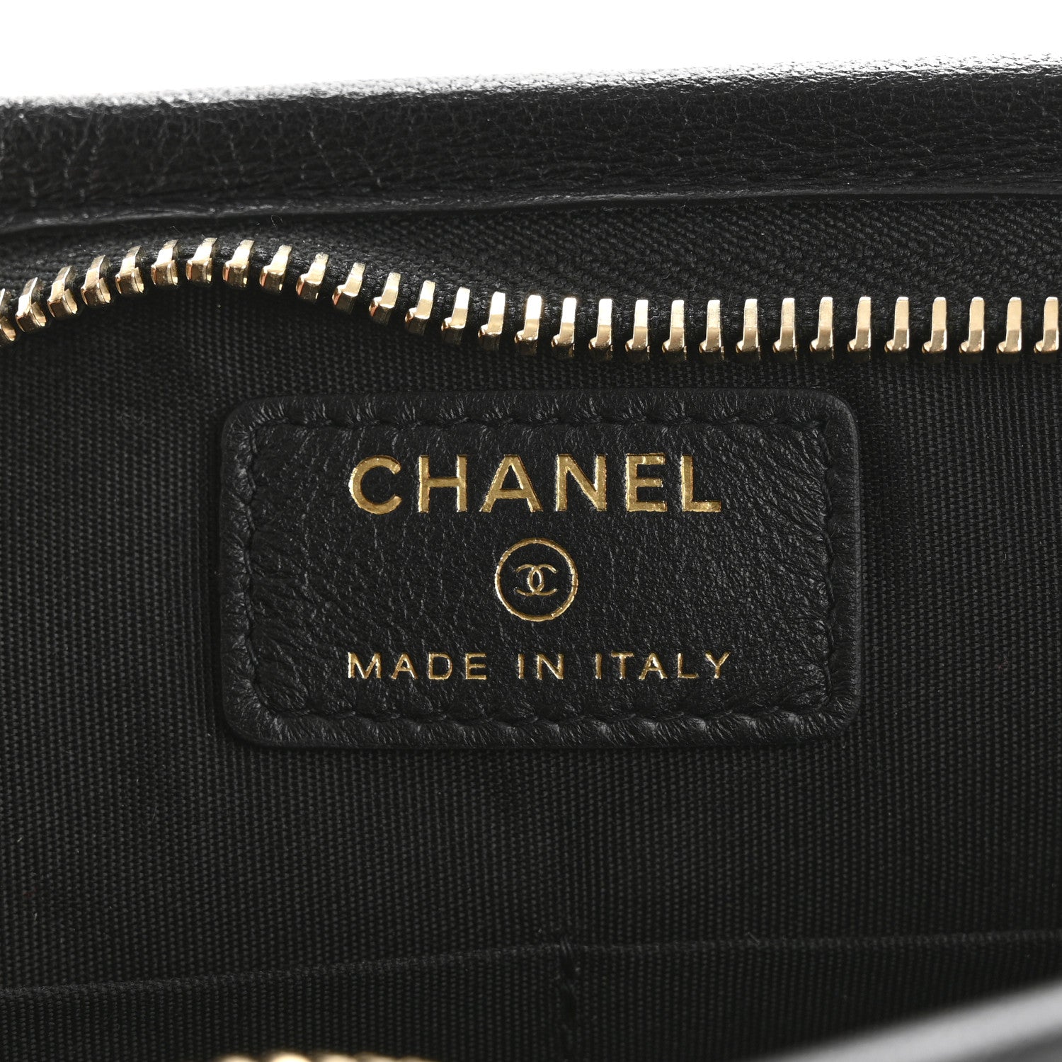 Chanel Tweed PVC Lambskin Wristlet Pouch Black 6 of 13