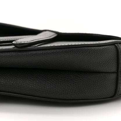 Christian Dior Grained Calfskin Mini Saddle Bag Black 10 of 11