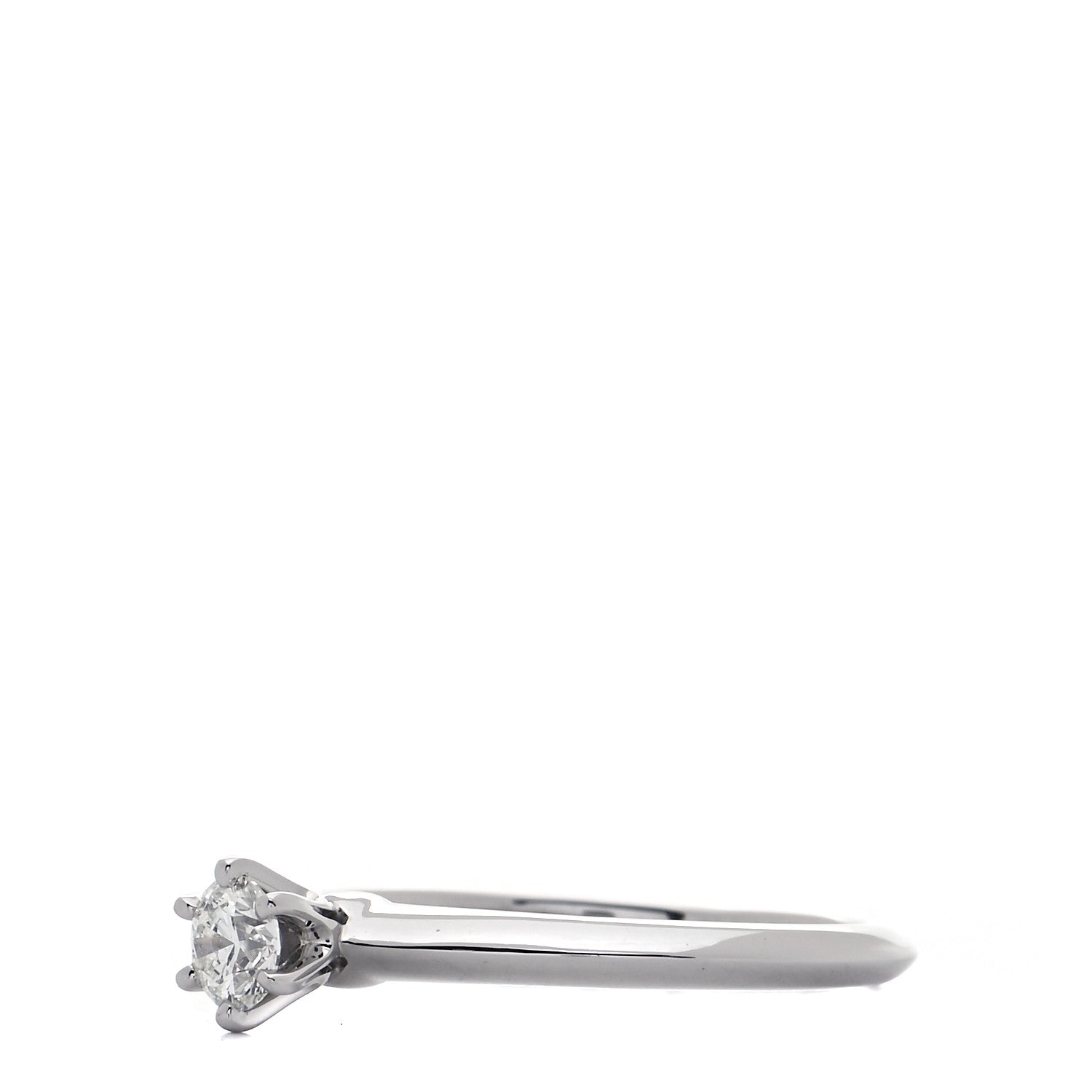 Tiffany Platinum Diamond .24ct Solitaire Engagement Ring 50 5.25 4 of 6