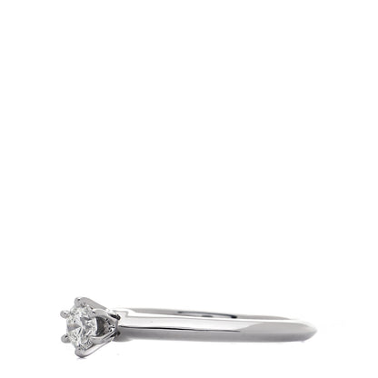 Tiffany Platinum Diamond .24ct Solitaire Engagement Ring 50 5.25 4 of 6