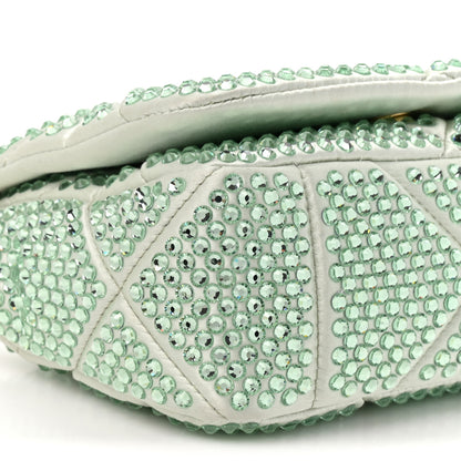 Prada Satin Crystal Mini Bag With Chain Acqua 9 of 9