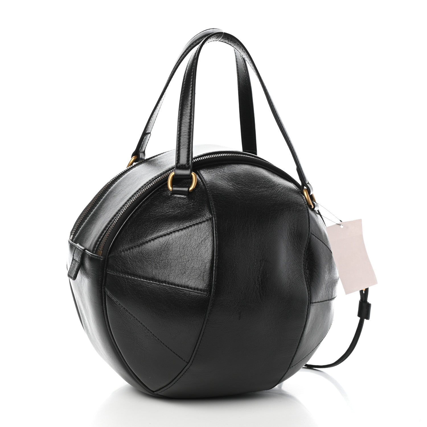 Gucci Piuma Lux Energy Large Tifosa Basketball Shaped Shoulder Bag Black 3 of 11
