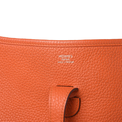 Hermes Taurillon Clemence Evelyne III PM Feu 6 of 13