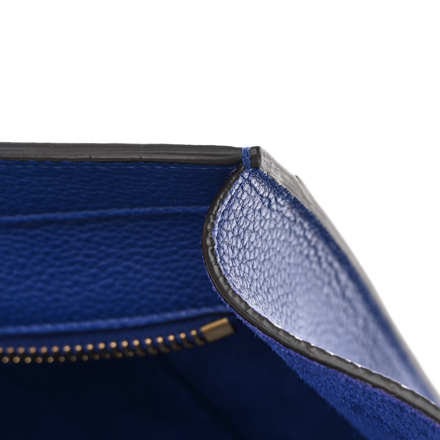 Drummed Calfskin Mini Luggage Indigo