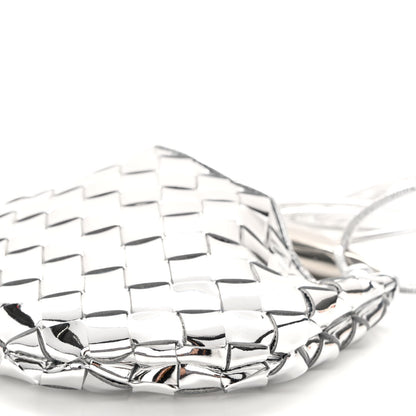 Bottega Veneta Mirror Laminated Nappa Intrecciato Mini Sardine Bag Silver 9 of 9