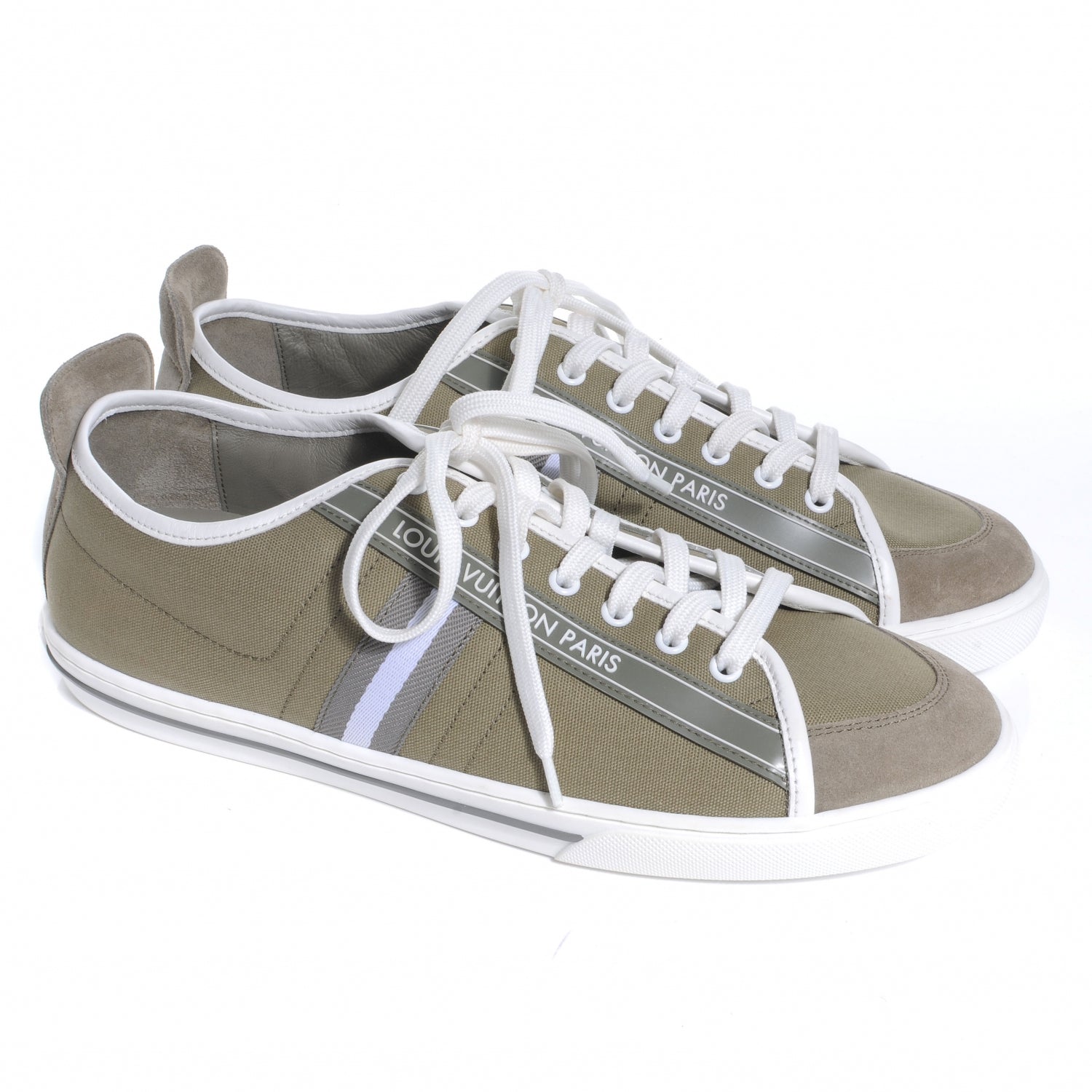 Louis Vuitton Canvas Cosmos Sneakers 7 Olive 3 of 7