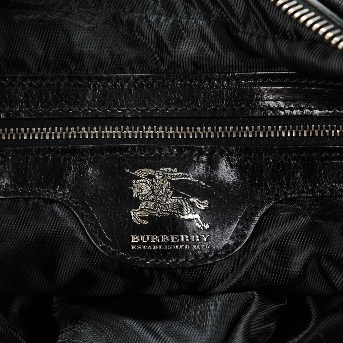 Prorsum Calfskin Studded Knight Satchel Black